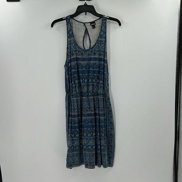 Patagonia Women's Casual Tank Dress - Blue Multi - Medium - Picture 1 of 8